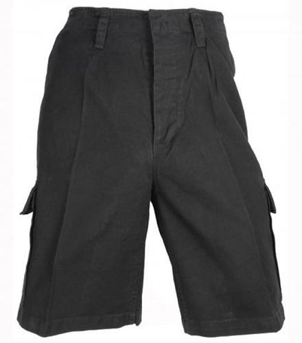BW Feldhose Bermuda Schwarz StnWshd