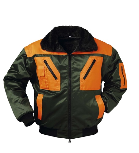 Arbeitsjacke Pilot FGrn/Orange Rotdorn