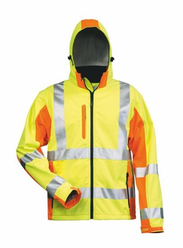 Warnschutzjacke SShell Gelb/Orange Adam