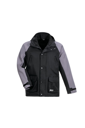 Arbeitsjacke System 3-in-1 Schwarz/Grau