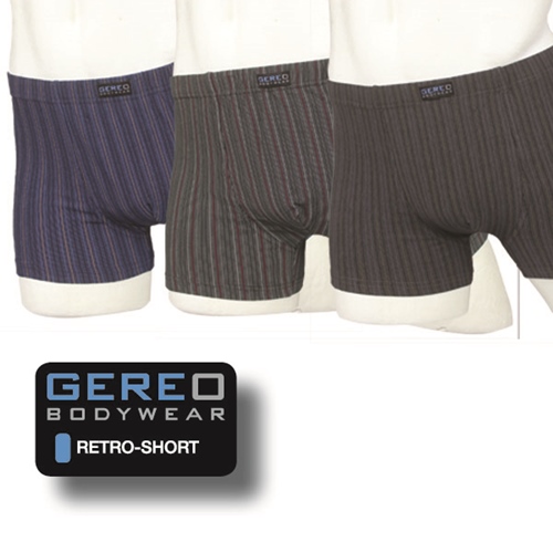 He Retroshort Streifen 2erPack