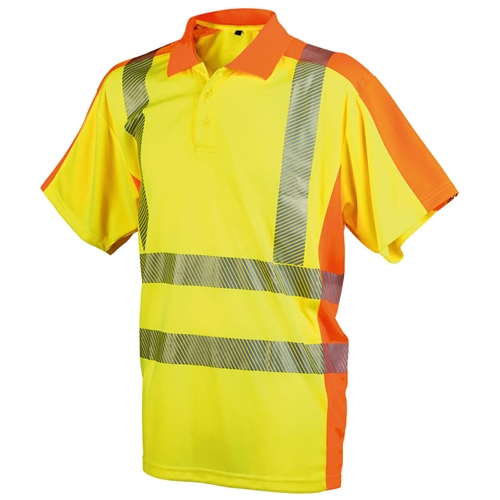 Warnschutz Poloshirt YO-HiViz gelb/orang