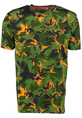 He T-Shirt Funktion 1/2 Arm Camouflage