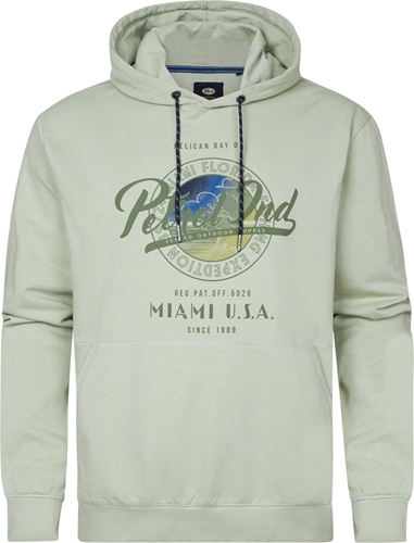 Petrol Sweatshirt Hooded Print